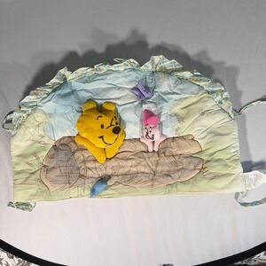 VTG Winnie Pooh 2002 Nursery Wall Hanging Decor Baby Piglet Kidcore Y2K Disney
